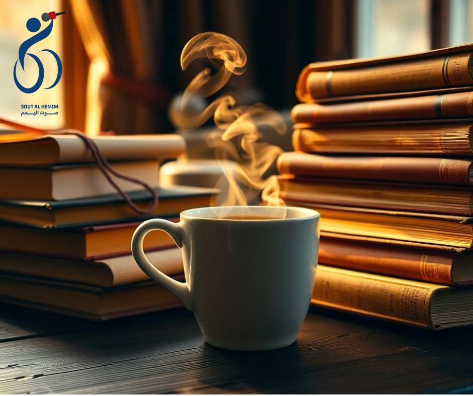 قهوة وكتاب